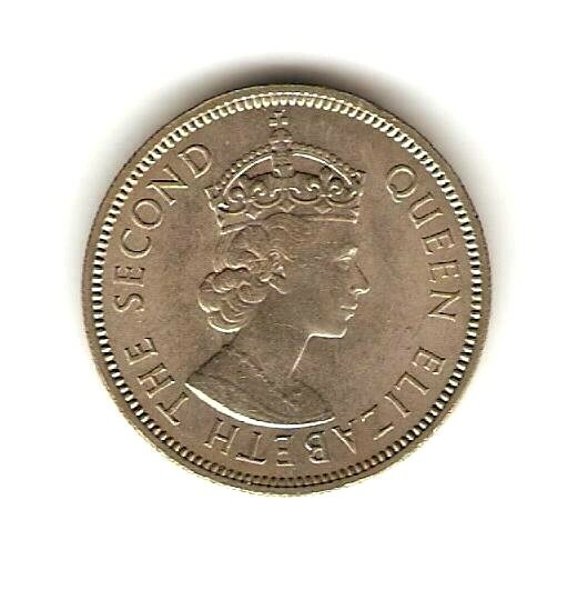 1961 MALAYA & BRITISH BORNEO Coin 20 CENT - UNC