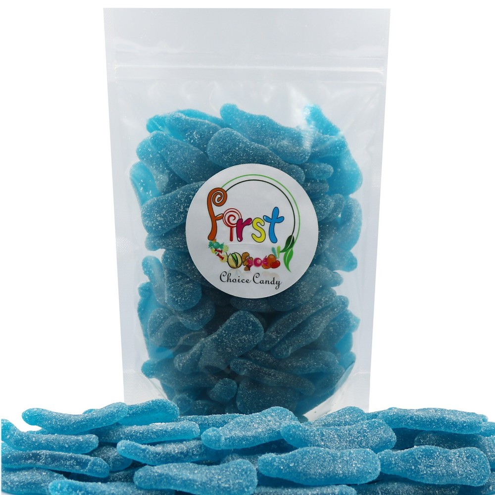 SOUR BLUE RASPBERRY COLA BOTTLES GUMMY