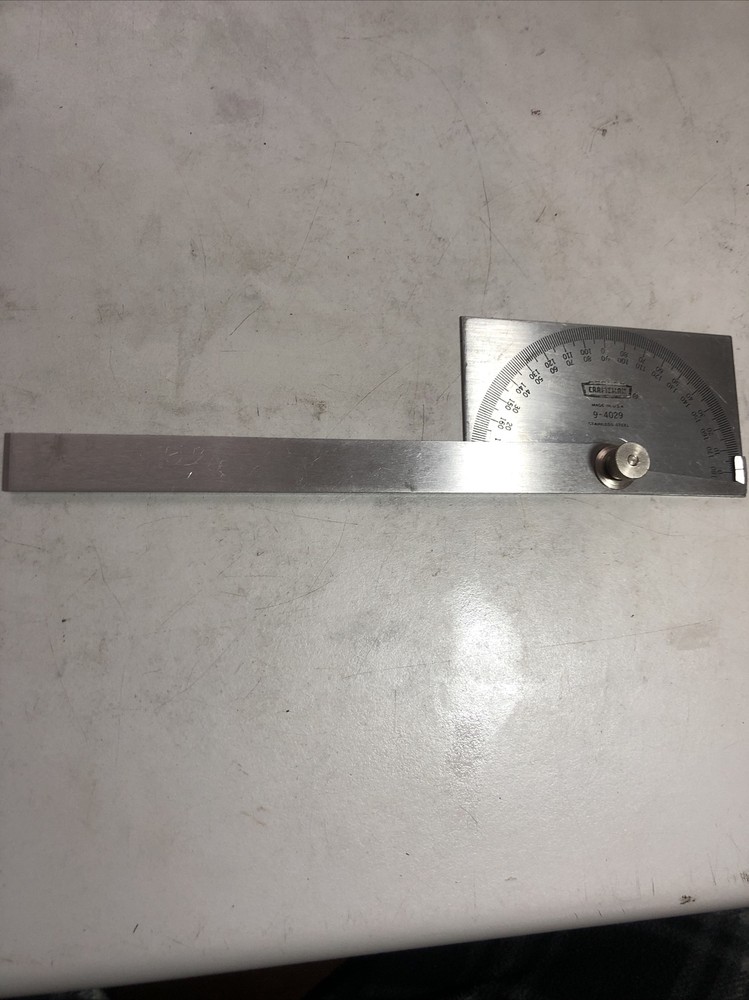 SEARS/CRAFTSMAN 9-4029 STAINLESS STEEL PROTRACTOR