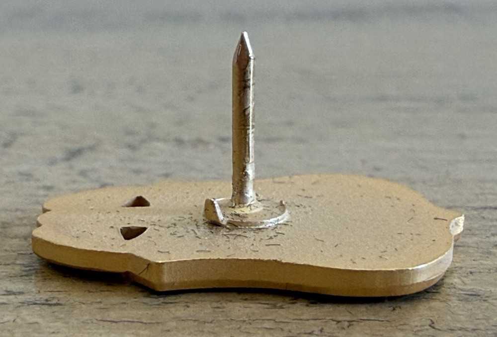 FBI Gold Shield Lapel Pin Raised Design