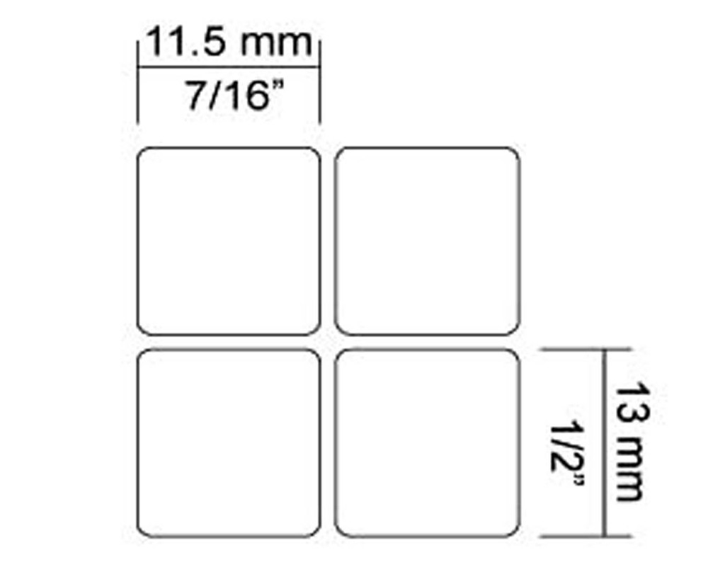 French Azerty white transparent letters