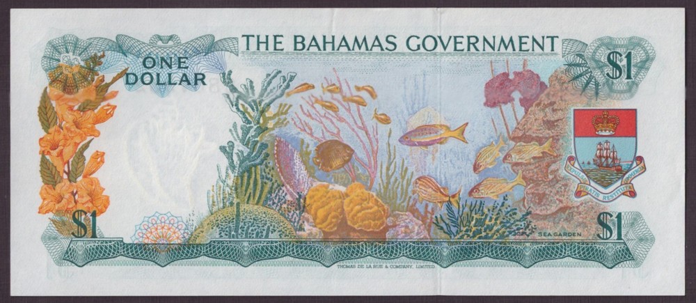 Bahamas 1 Dollar 1965 P-18b UNC