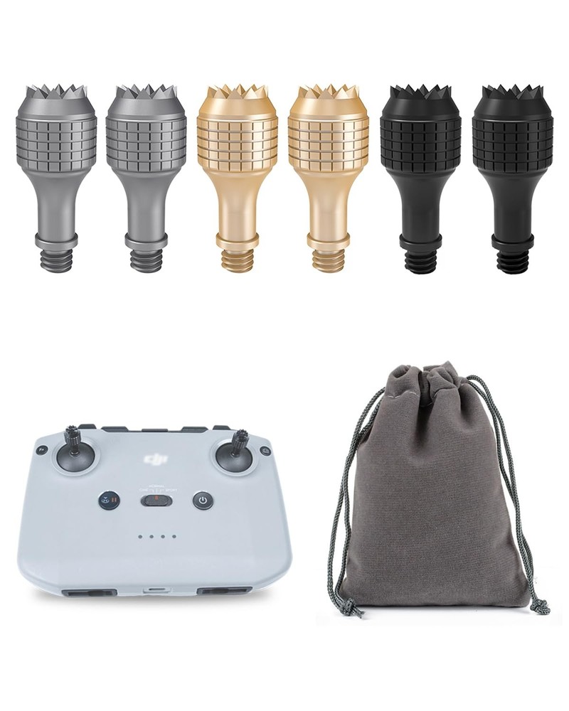 LKTOP 3 Pairs Remote Controller Joystick for DJI M, ['gray', 'gold', 'black']