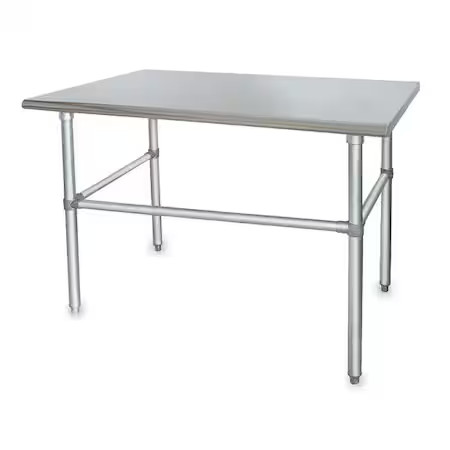 Fixed Work Table, Ss, 72" W, 30" D, 2Kre2