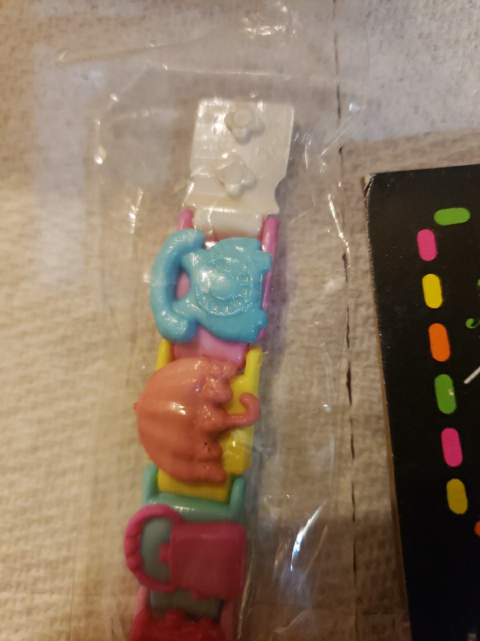 VTG 1980s Clip On Bell Charms /Chains &1 Snap On Bracelet