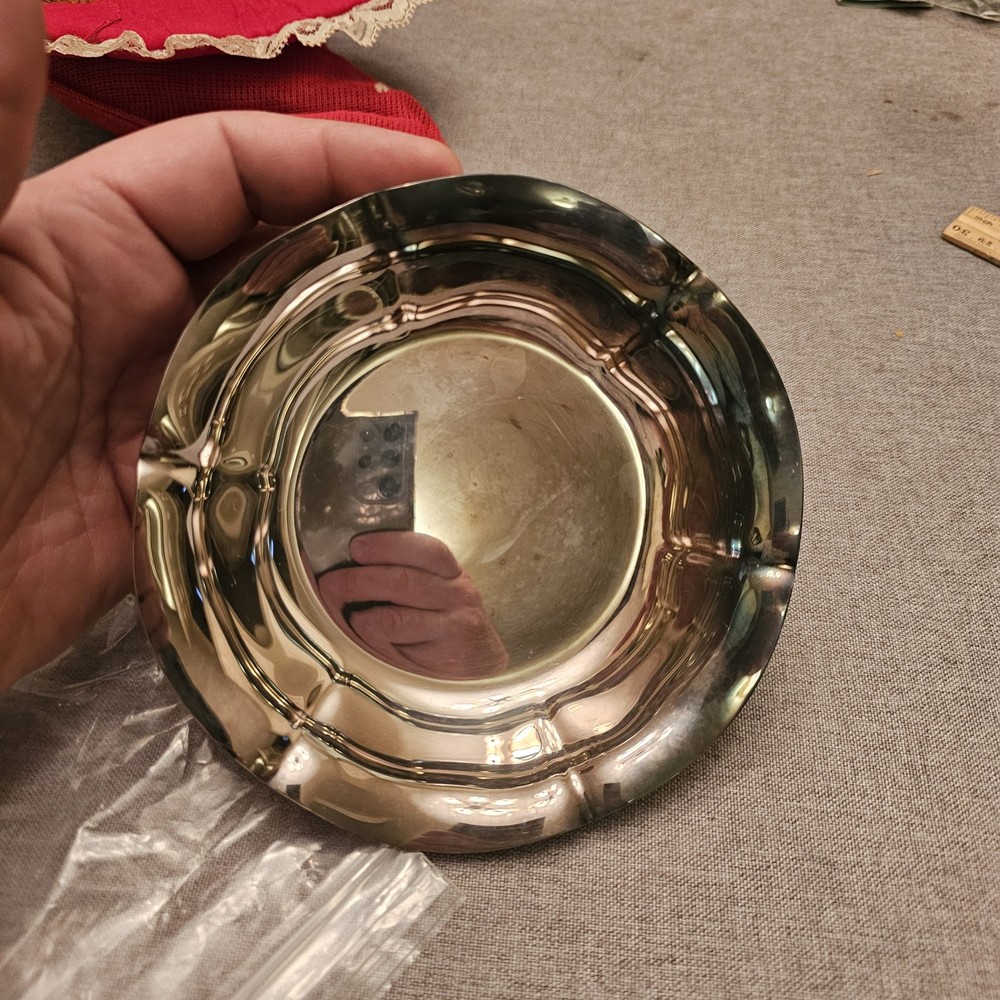 Reed and Barton Silver Plated Round Bowl, Salem Pattern 1600, 6" Diameter