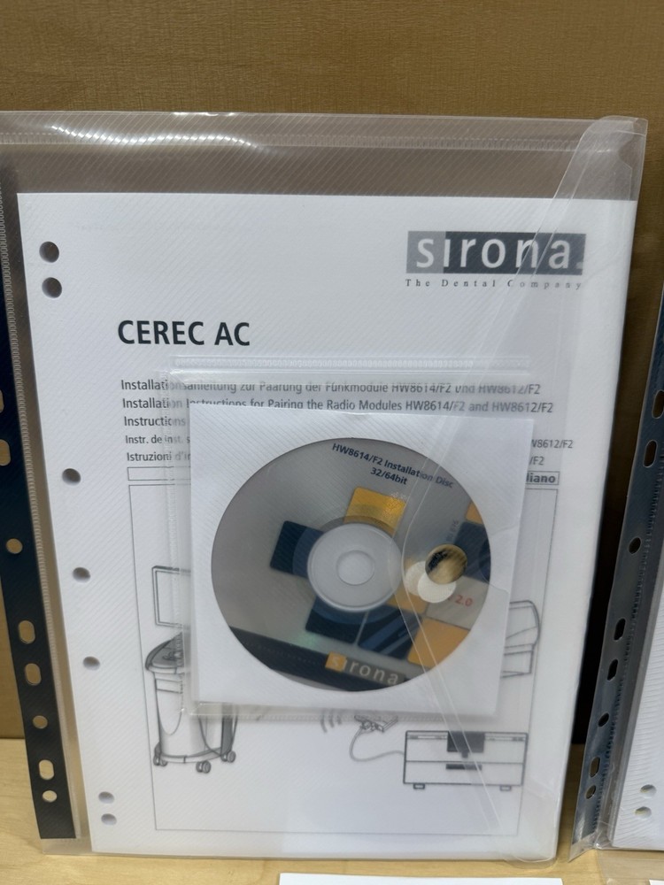 Sirona Cerec AC 3 Software disc cd Manuals installation instructions — Omnicam