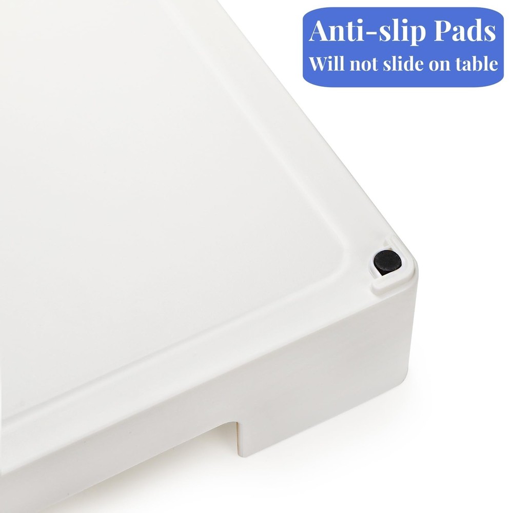 3 Pack Letter Tray, Plastic Stackable A4 Paper Trays, Rectangular Desk Drawer...