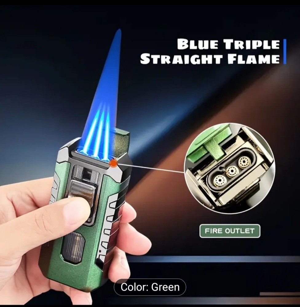 Cigar Torch Lighter 3 Flame