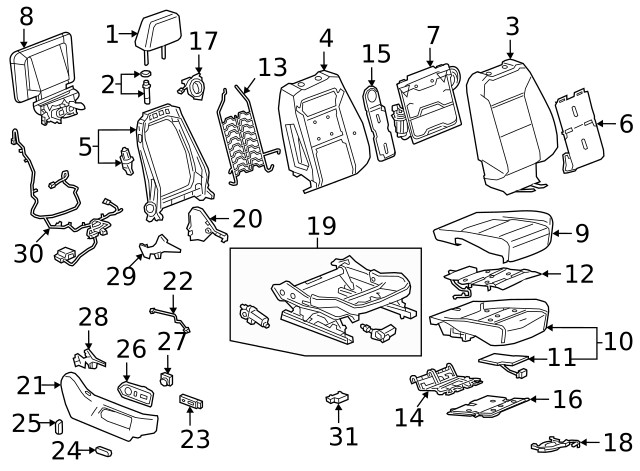 Genuine GM Passenger Discriminating Sensor 86828145