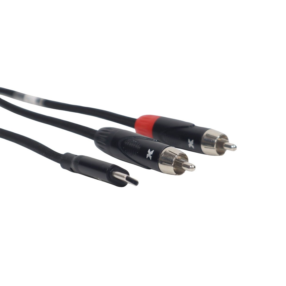 ProX XC-USBC2RCA03 3 FT USB-C to Dual RCA High Performance Audio Cable