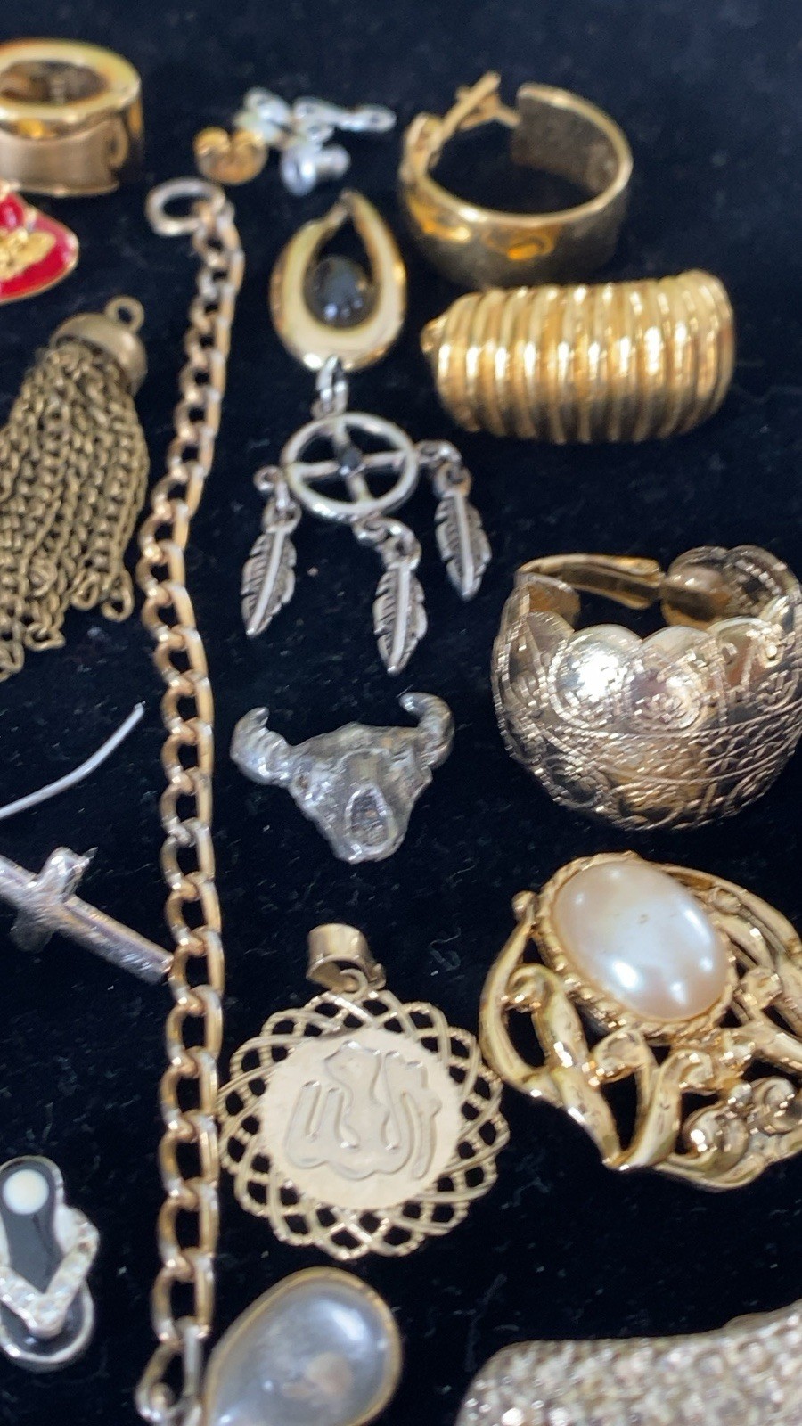 Vintage Jewelry Repair Lot ~ Crafts Repurpose Broken Missing Parts ~ Unique Item