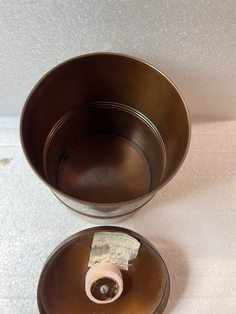 DUK-IT McDONALD COPPER CIGAR HUMIDOR Amber Handle
