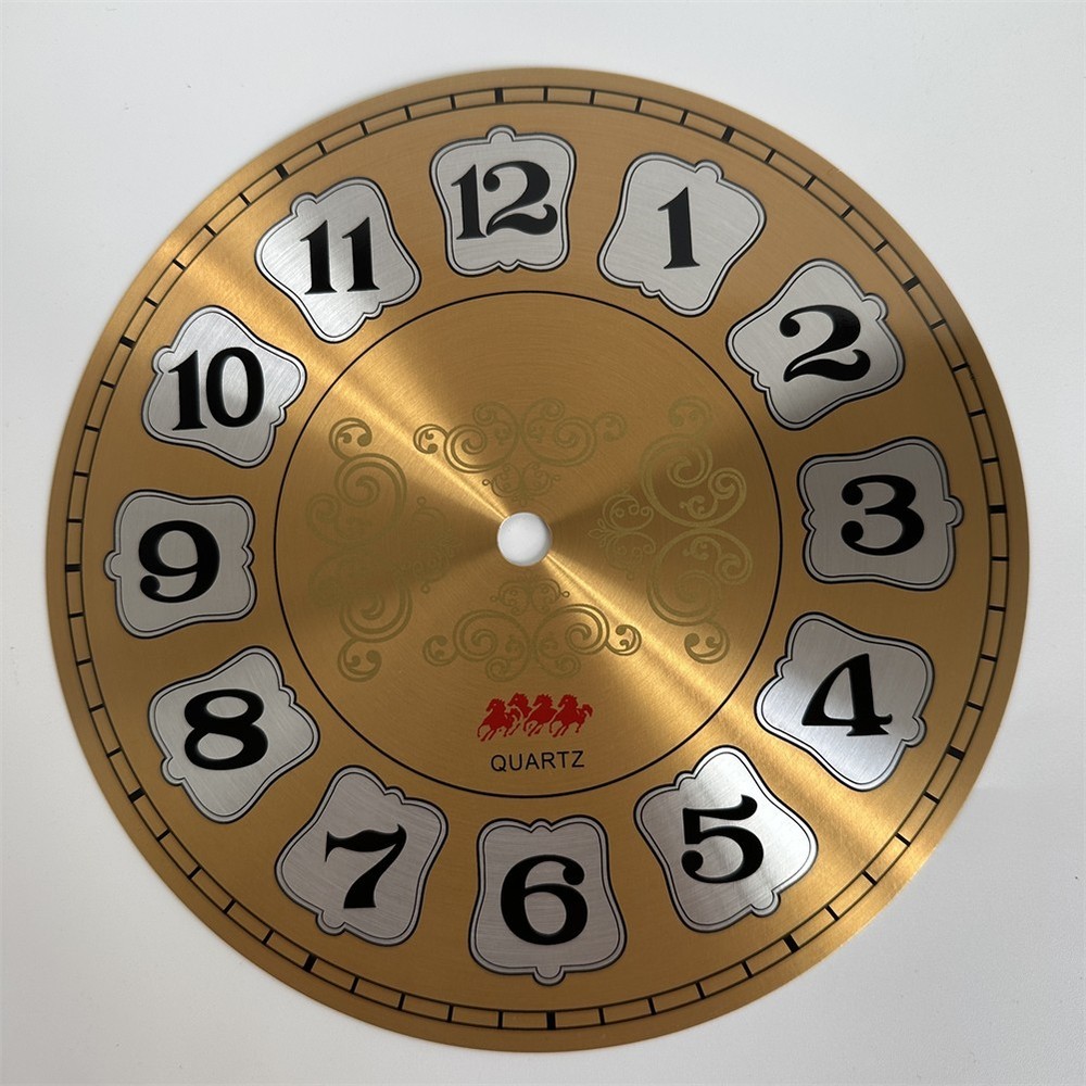 DIY Clock Face Aluminium Wall Clock Creative Application Elegant Design