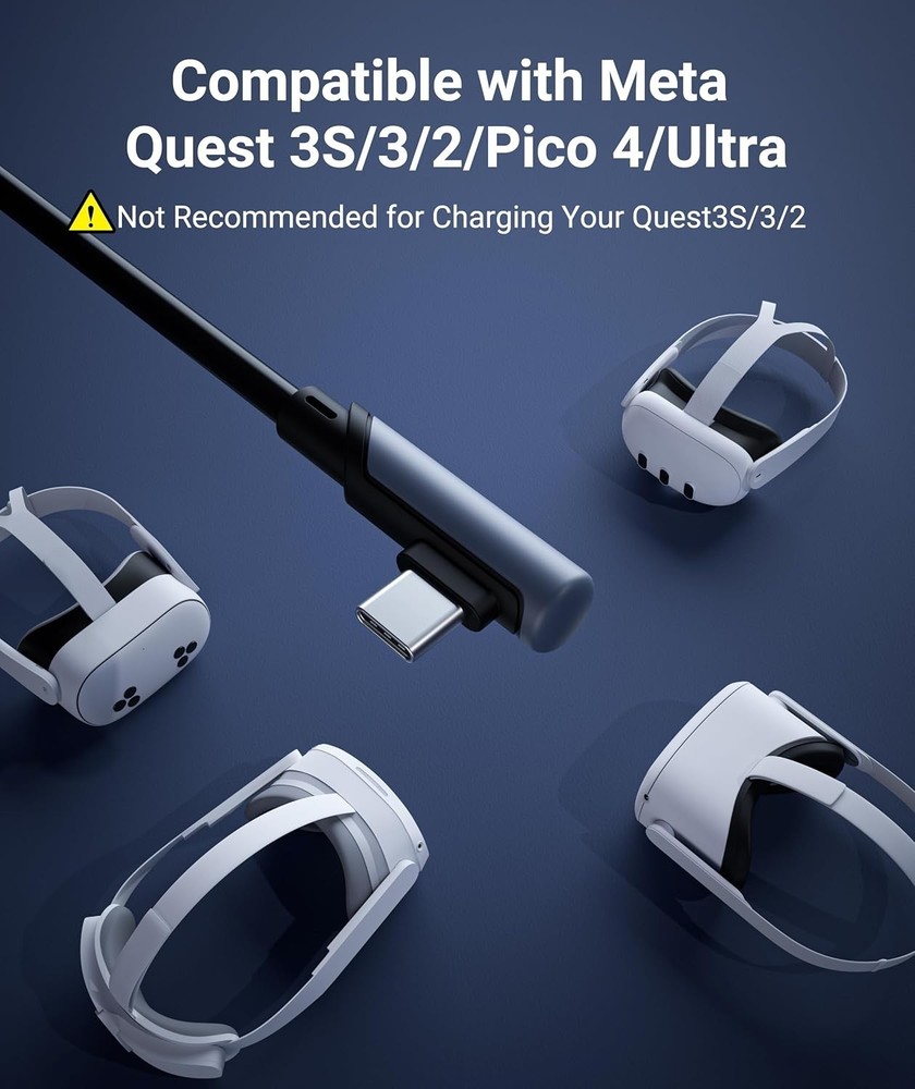 High-Speed 10FT Link Cable for Oculus/Meta Headsets - Durable & Reliable Design