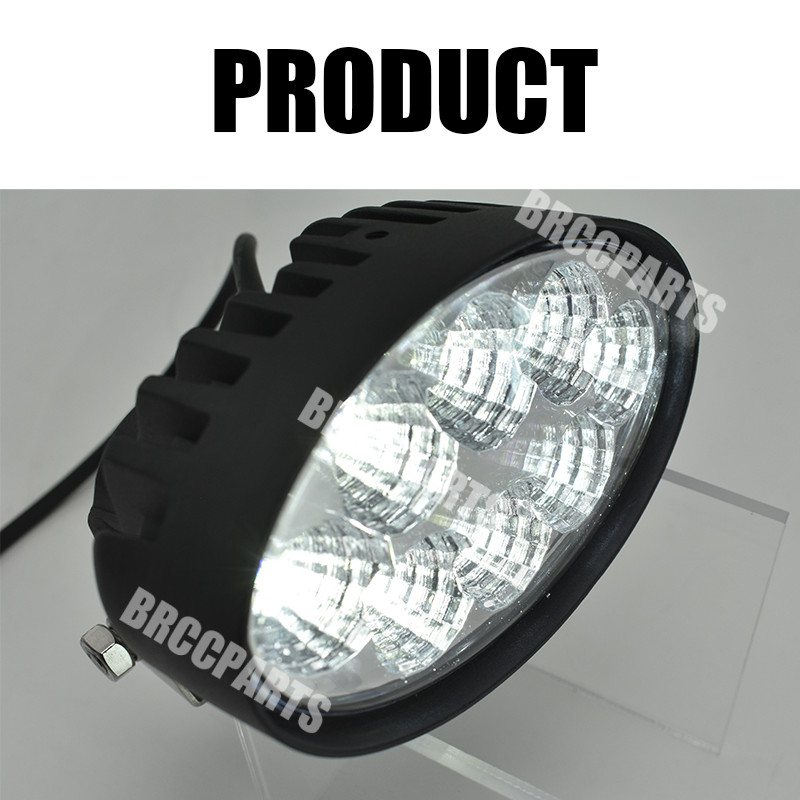 6PCS LED Headlights&Work Lights Kits Replacement For JCB Fastrac Telehandler