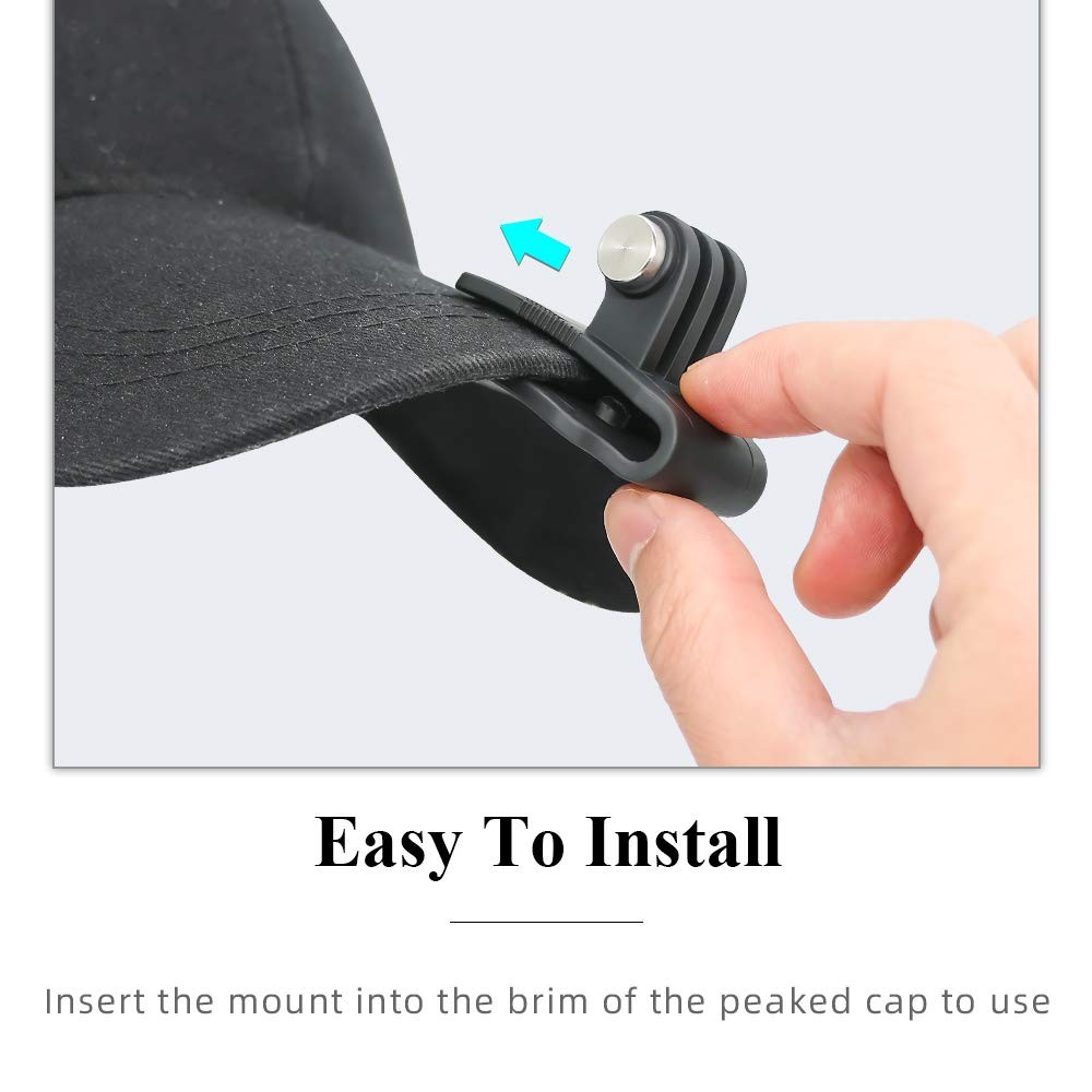 Baseball Hat Clip Mount Baseball Cap Clamp Quick Release Mount Compatible wit...