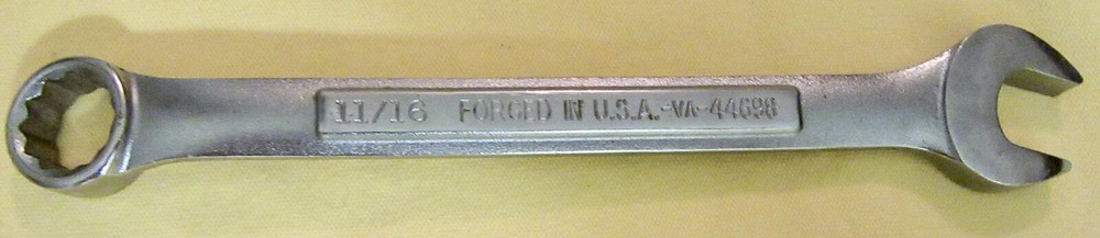Craftsman VV 44698 11/16 Combination Wrench