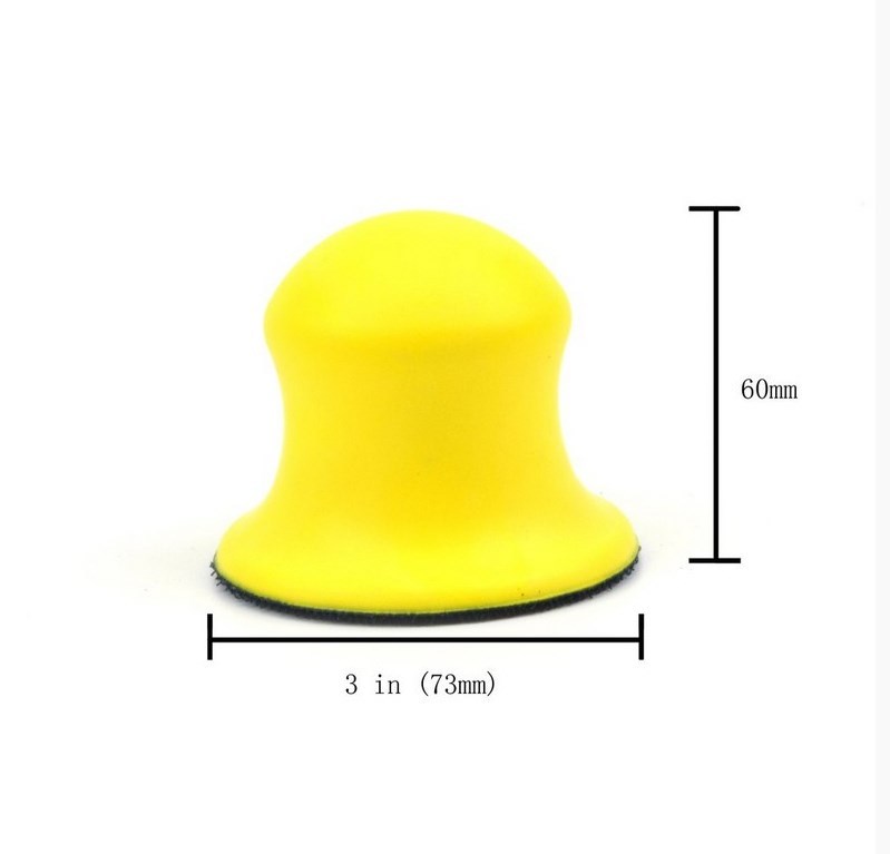 3" Hook and Loop Palm Dome Hand Sanding Block