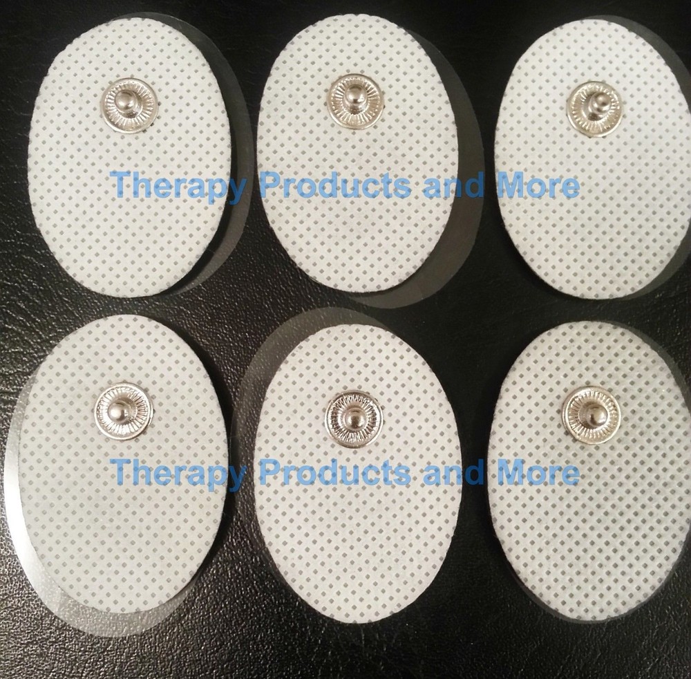 Replacement Electrode Pads (18) Small Oval (30x40mm) PALM Massagers Compatible