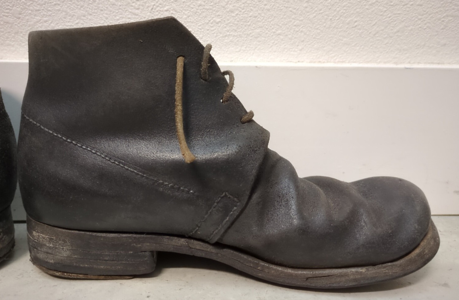 Vintage C&D Jarnagin Civil War Repro Brown Leather Brogan Shoes US Men Size 9.5