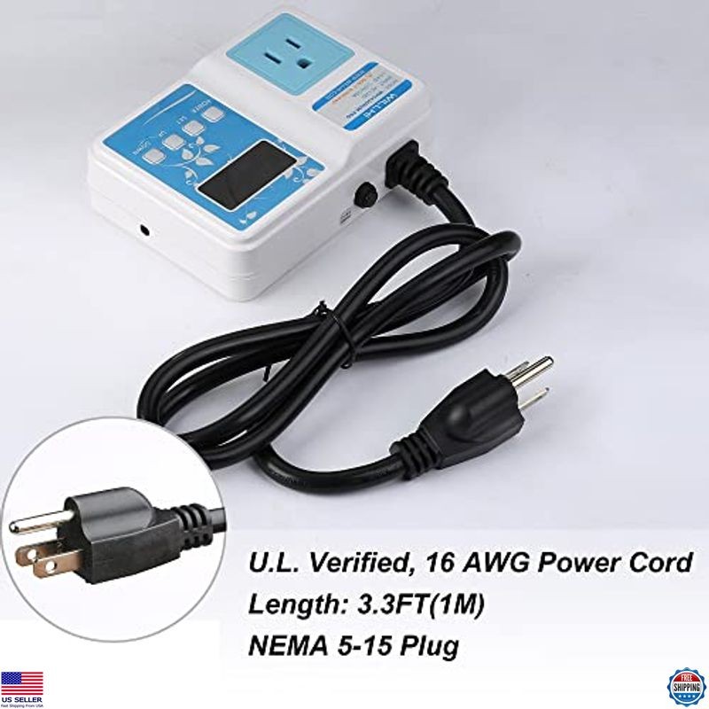 10A WH1436HUM-PRO Digital Humidity Controller & Hygrometer for Optimal Growth