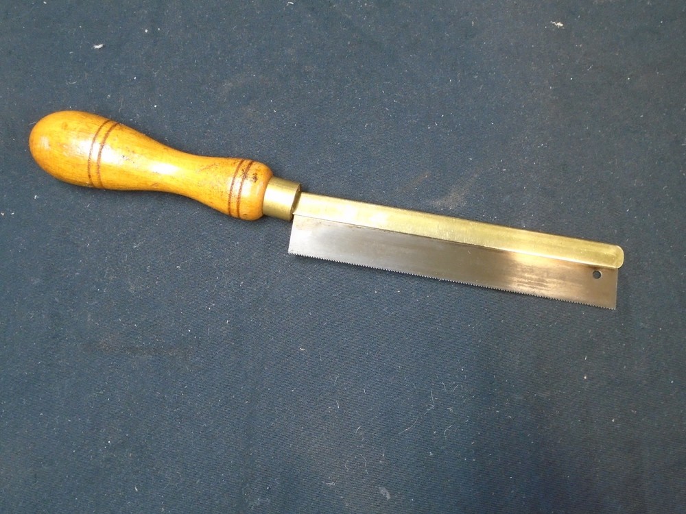 Antique Brass Bound Gents Saw