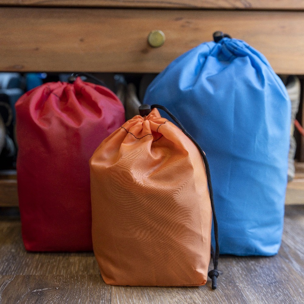 Ditty Bag 3 pack Stuff Bag, 16.2 L, Assorted, Unisex, Drawstring Closure, New,