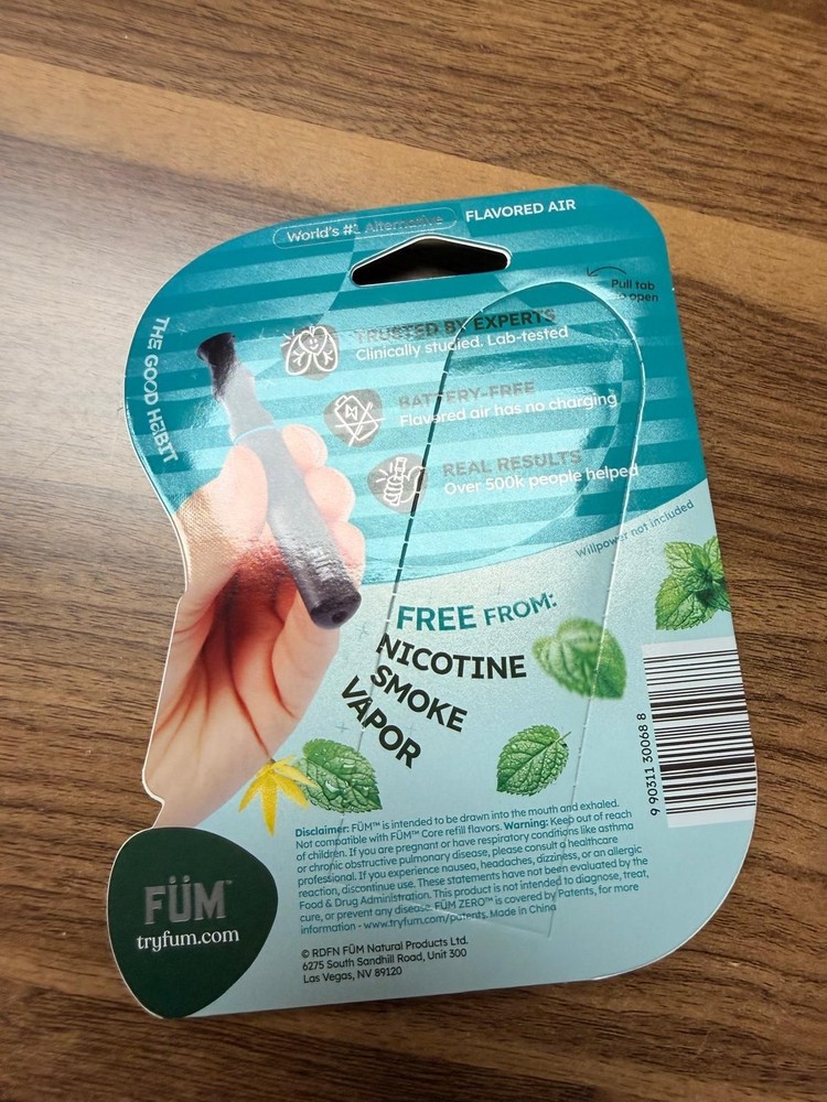 FUM Zero Flavored Air Device 100% Authentic All Flavors Available