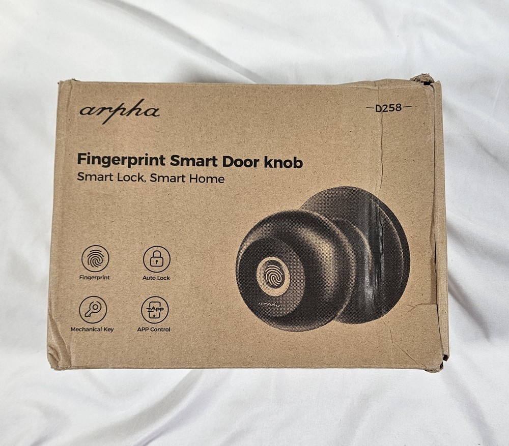 ARPHA Keyless Smart Fingerprint Locking Door Knob Instructions Missing