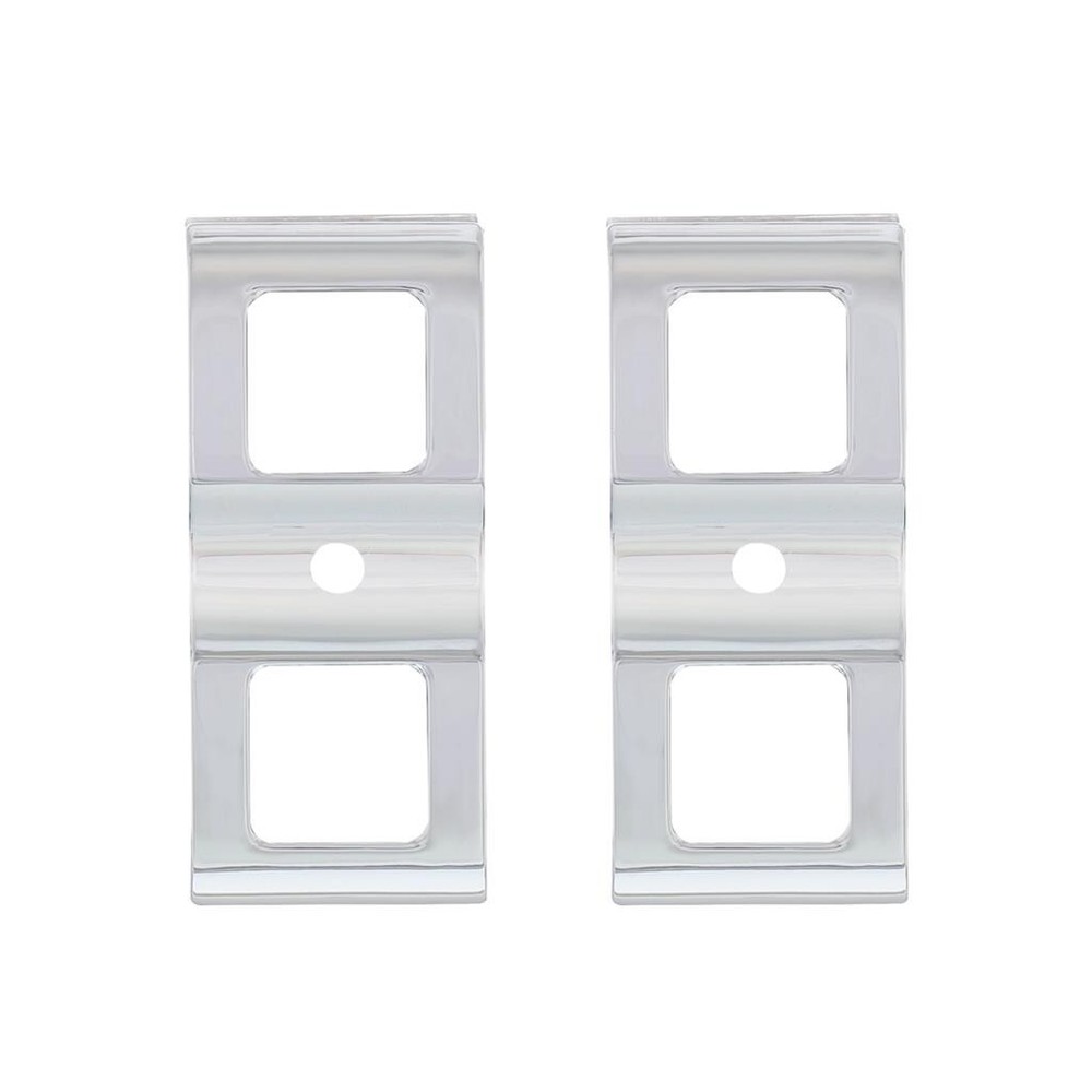 Switch Cover with 3 Openings for 2008-2017 Freightliner Cascadia - Chrome - Pair