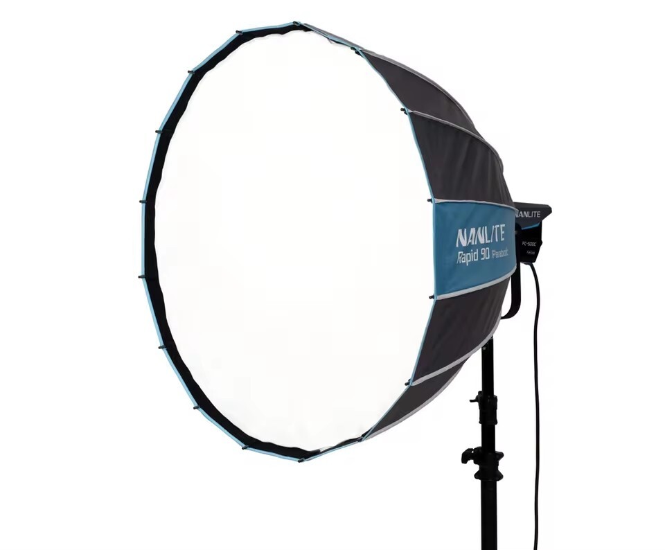 NANLITE Rapid 90CM Bowens Mount Quick Release Parabolic Softbox With Honeycomb