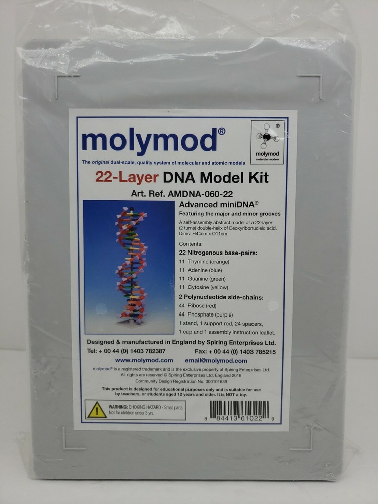 Molymod - AMDNA-060-22 - MiniDNA Model Kit - Sealed New -
