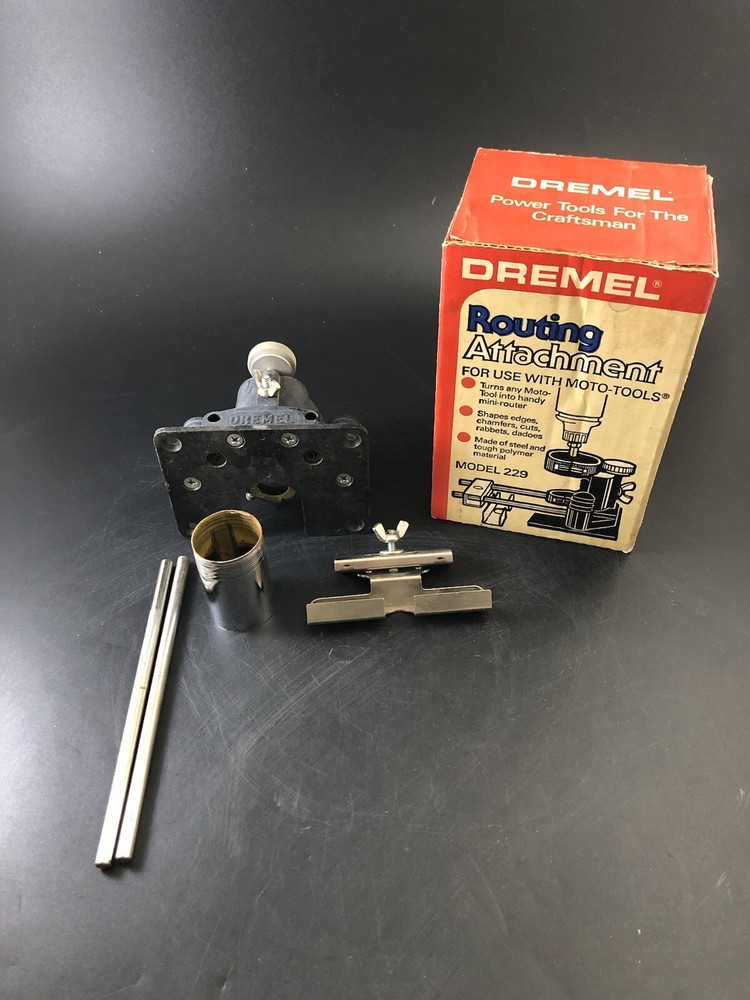 NOS Dremel Routing Drill Attachment Model 229 Set Accessory Ve9