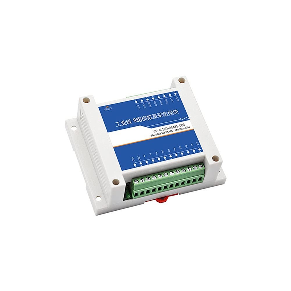 8-Channel Analog Input Data Acquisition Module 4-20mA to RS485 Modbus Converter