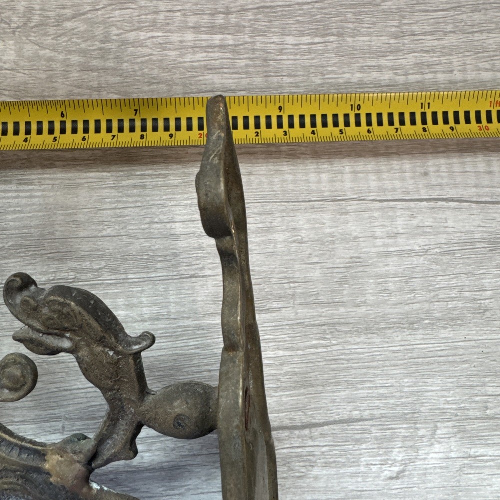 ANTIQUE BRASS BELL LANTERN HOLDER