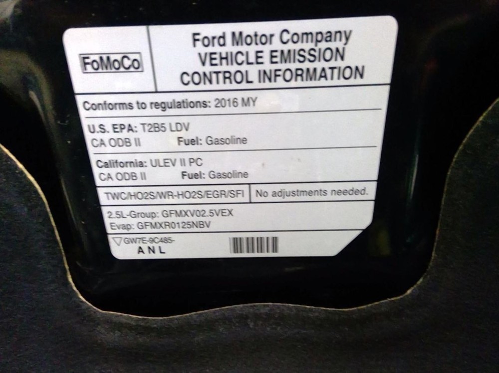 FUSION 2016 Transmission Shift 984233