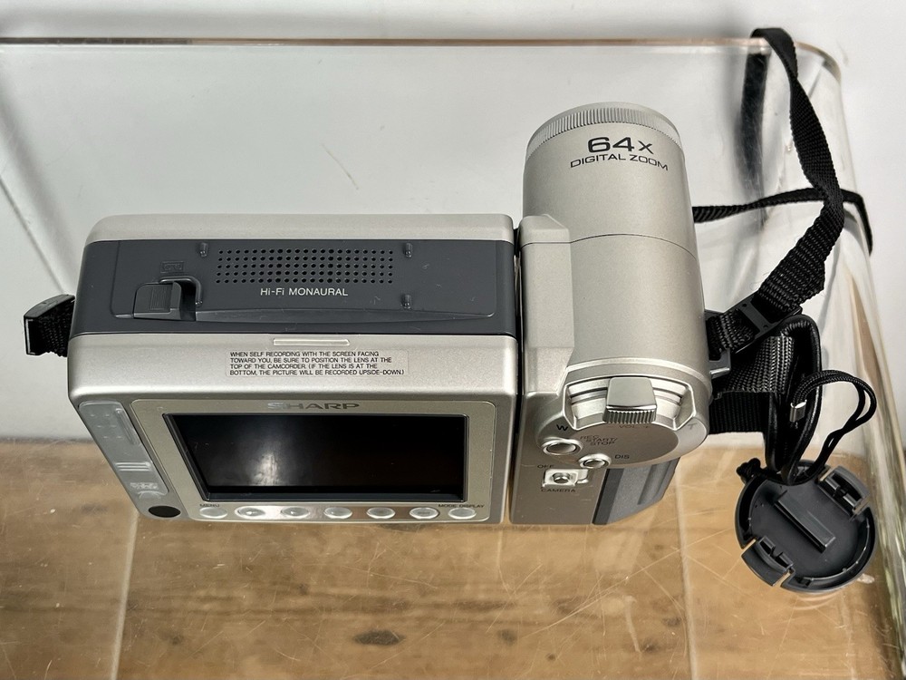 SHARP VL-E760 VIEWCAM VIDEO CAMERA Video8 LCD Display Charger Hama Bag Working