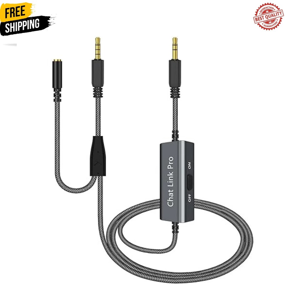 Chat Link Pro Cable for Nintendo Switch Xbox One PS4 PS5 with Isolator (6.6FT)