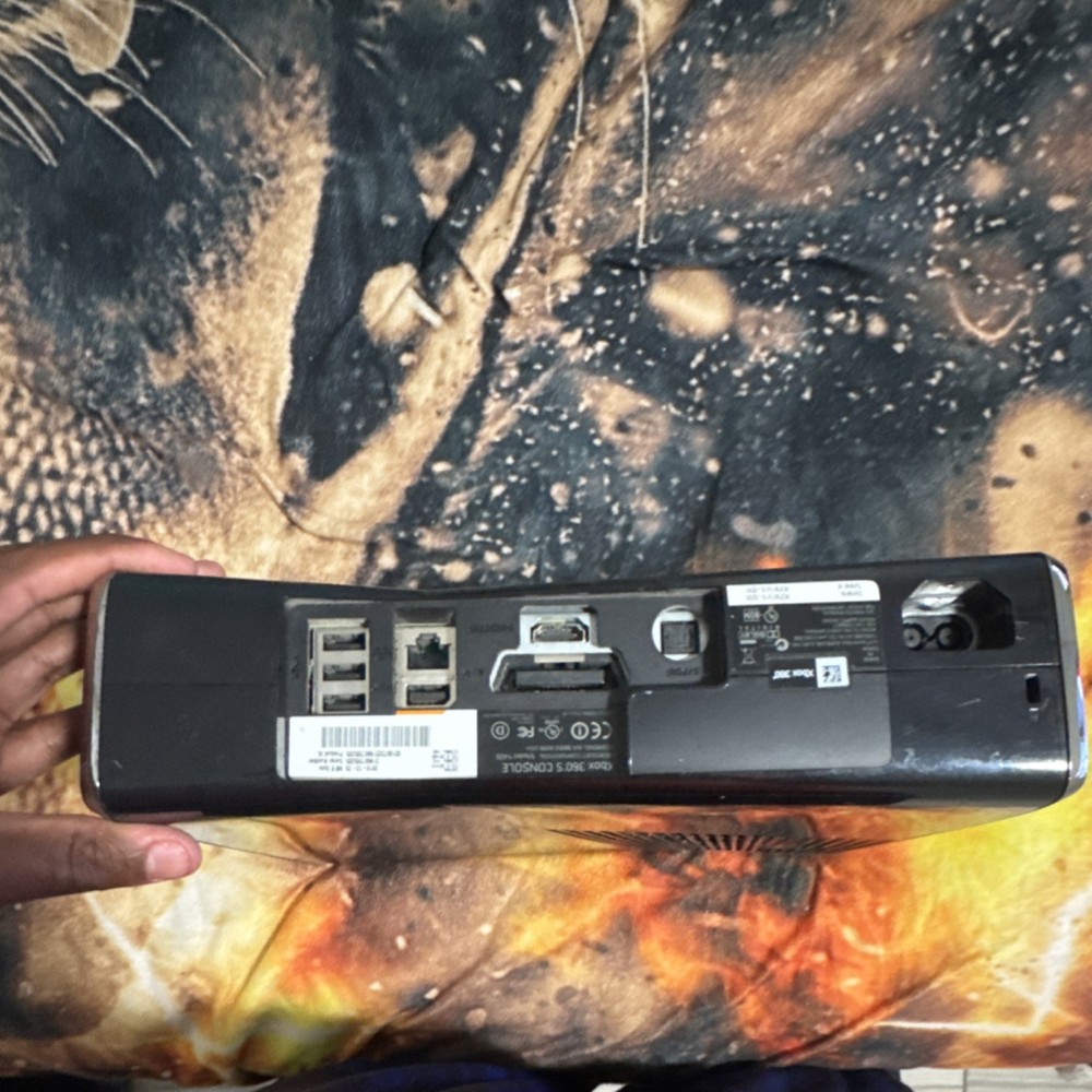 Microsoft Xbox 360 Black Home Console HDMI Ethernet USB