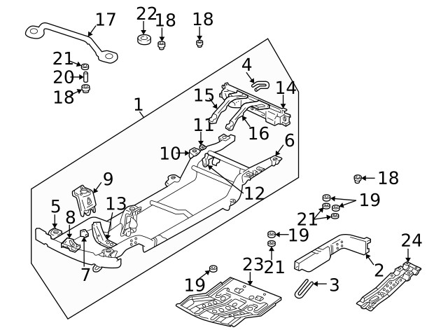 Genuine GM Center Support 91176840