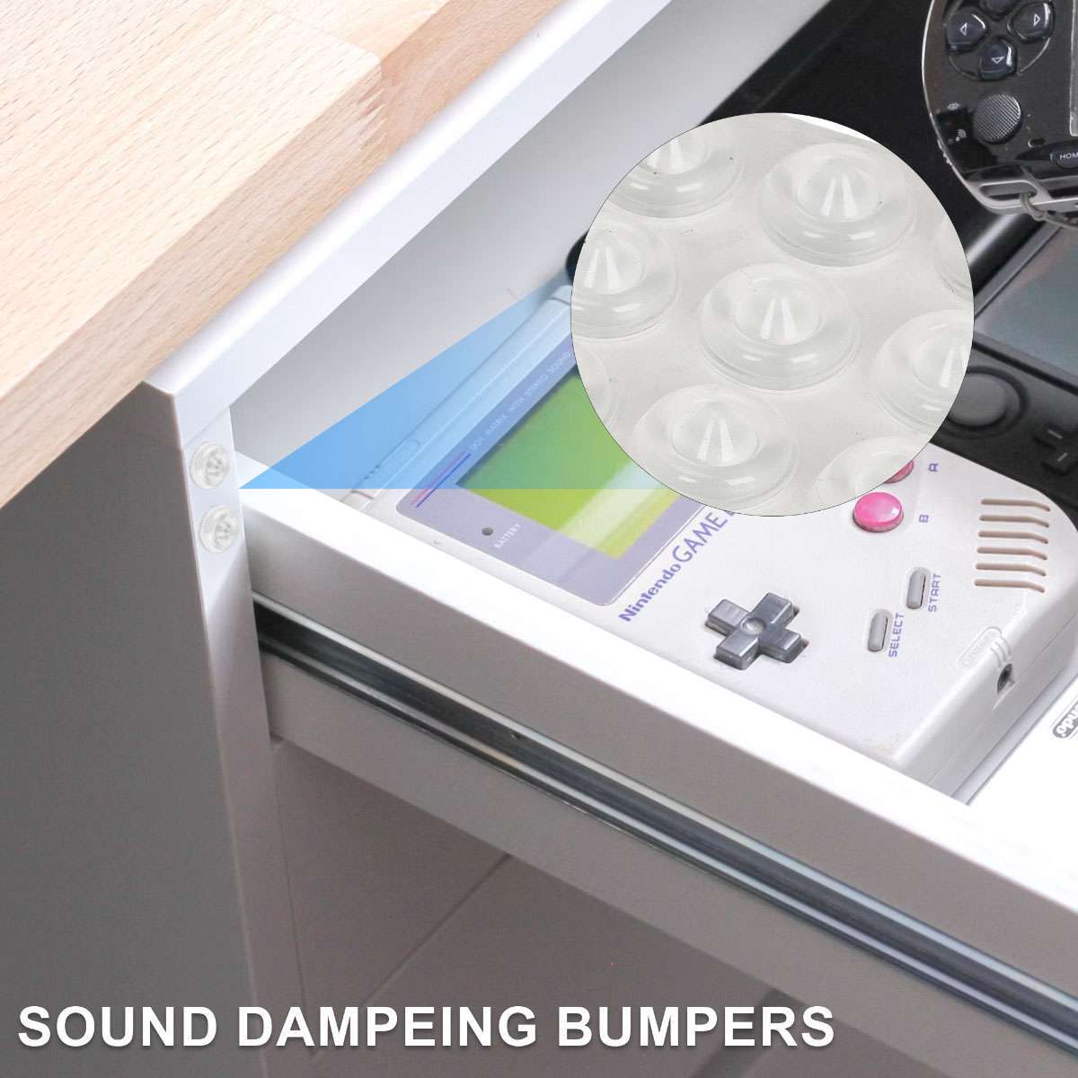 Adhesive Rubber Feet Bumper Stops w/Nip Door Cupboard Drawer Cabinet Kitchen New