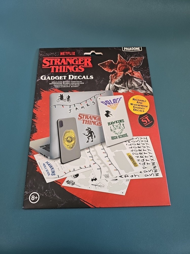 NIP Netflix Stranger Things Gadget Decals Paladone Includes 134 Decals
