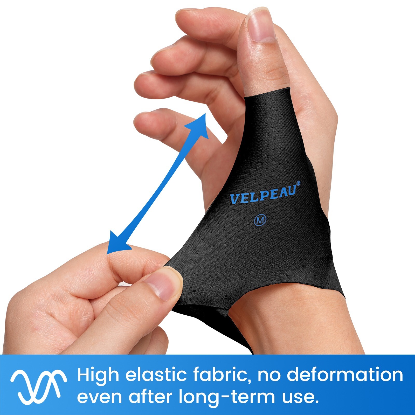 2pcs Velpeau Thumb Compression Sleeve for Tendonitis for Arthritis Pain Relief