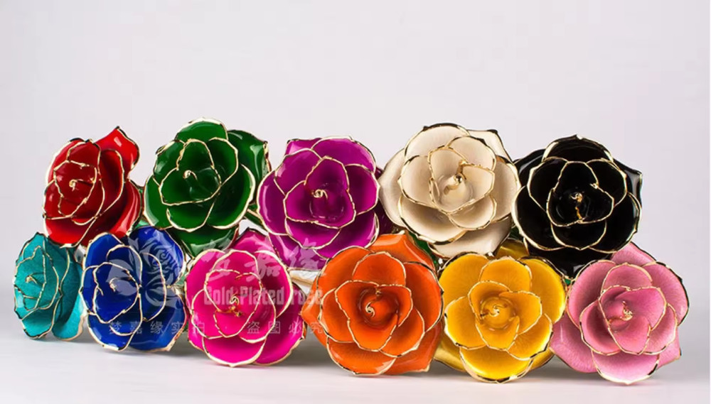 Great Easter Gift: Gold Plated Real Rose Birthday Gift with Box