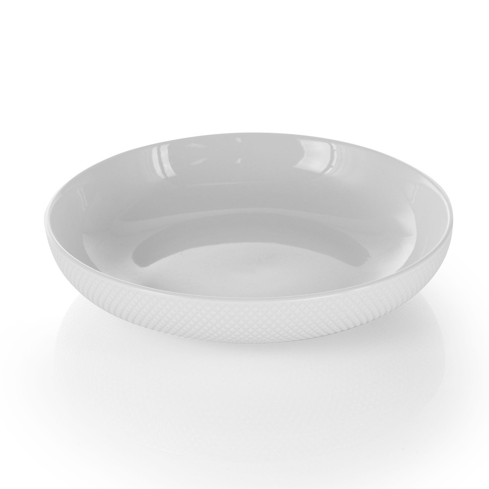 Maisy 18 Piece Round Porcelain Dinnerware Set in White