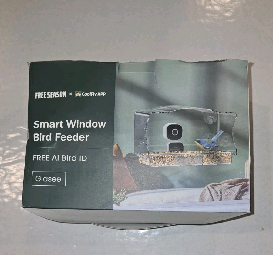 Glasee Smart Window Bird Feeder With Ai Camera And App New