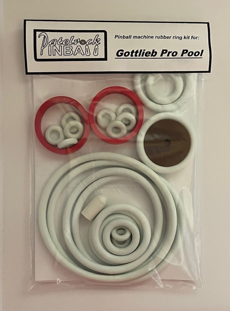 1973 Gottlieb Pro Pool Pinball Machine Rubber Ring Kit