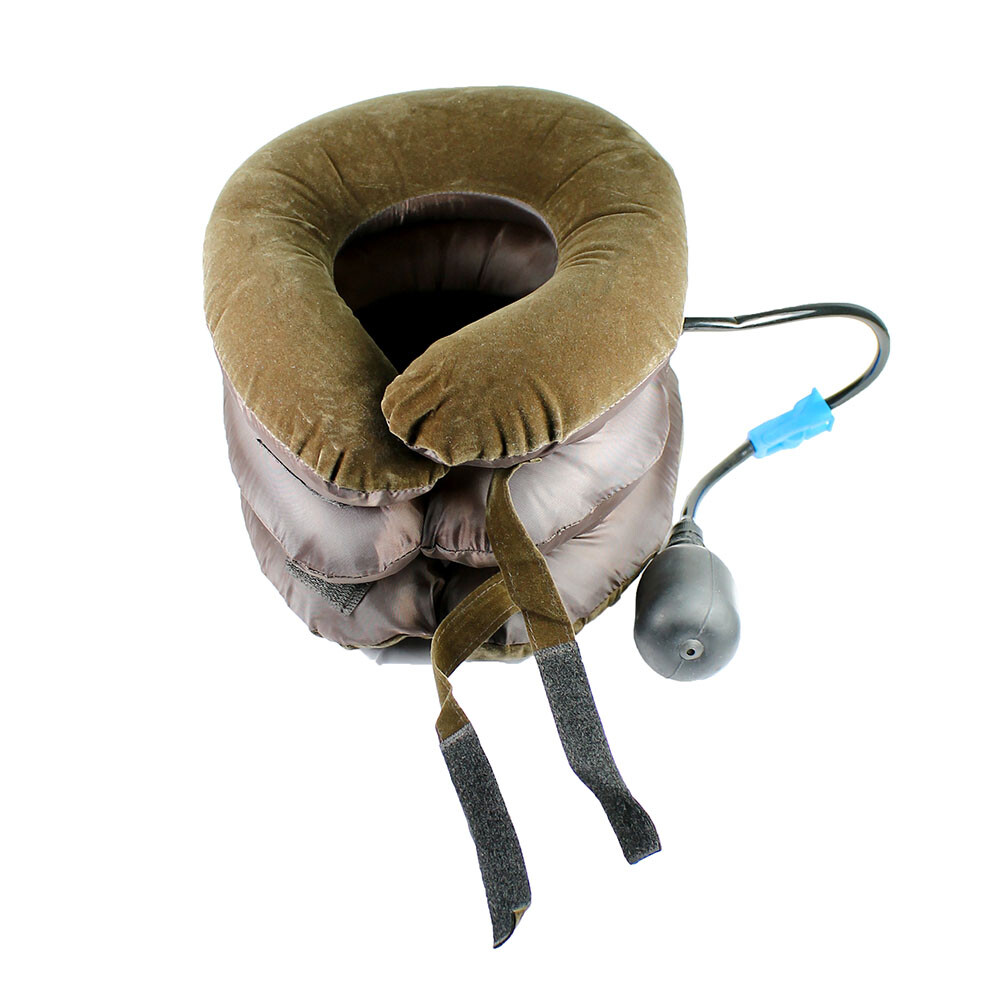 Cervical Neck Traction Pillow Collar Inflatable Portable Device
