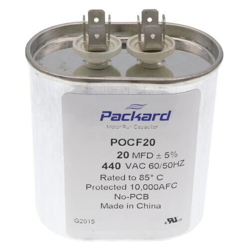 Packard 440V Oval Run Capacitor (20 MFD) - POCF20
